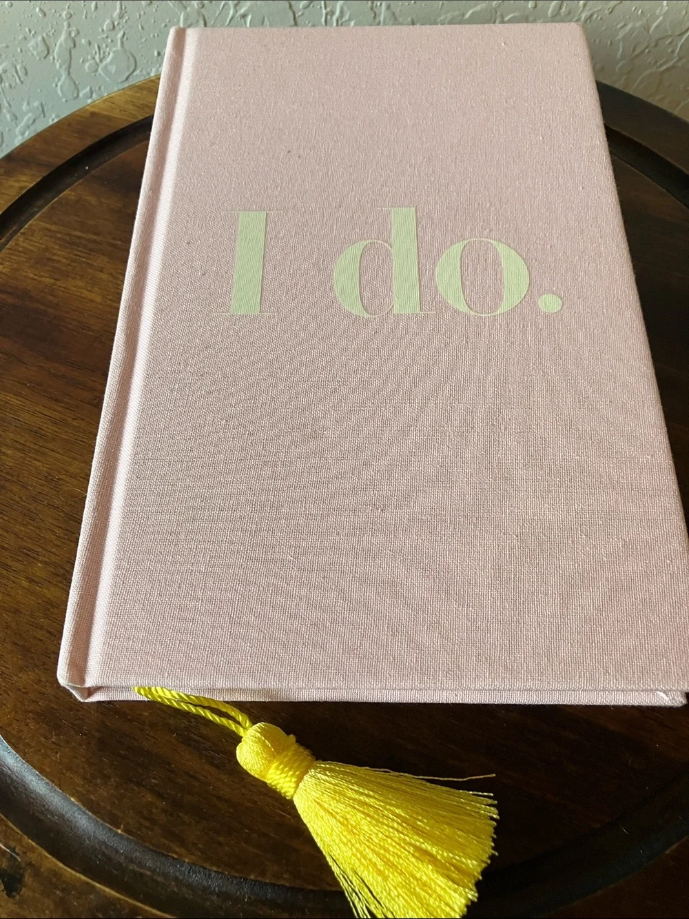 Kate Spade: Pink “I do.” Cloth Hardcover Journal